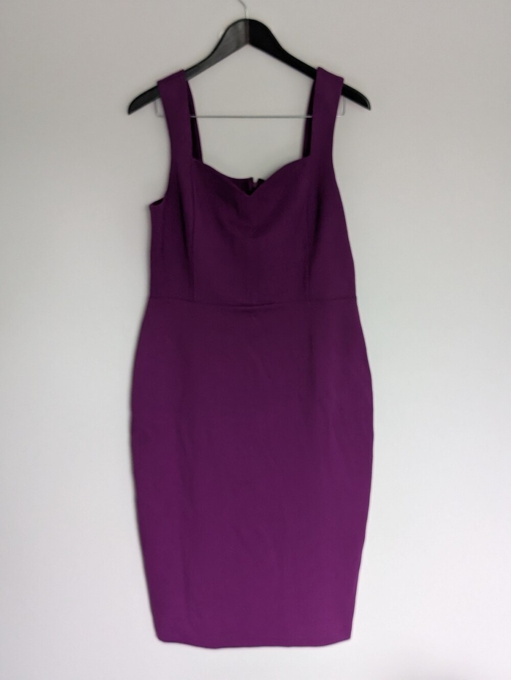 NWT Sophie & Grace "The Kelsey Dress" Deep Purple Bodycon Midi Dress - XL